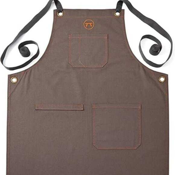 Grillware Outset  Cross Back Canvas Apron with Pockets Brown - Picture 1 of 1